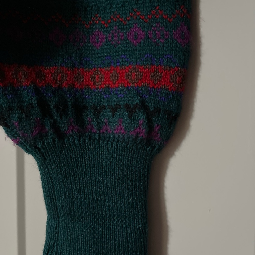 MEISTER Vintage Women's Colorful Nordic Sweater Wool Acrylic Sz L Like New - Picture 7 of 8